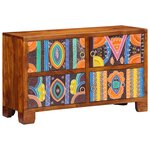 vidaXL Cabinet à chaussures avec stockage Marron 90 x 35 x 55 cm