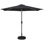 vidaXL Parasol de jardin avec lumières LED et base 300 x 300 cm
