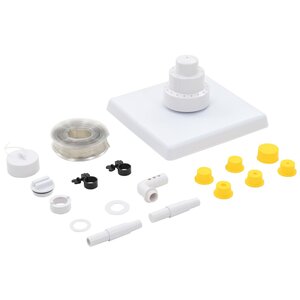 vidaXL Ensemble de fontaine de piscine 13 Pièces Blanc