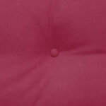 vidaXL Coussin de Dos Bordeaux 200 x 24 x 50 cm Velours