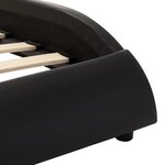 vidaXL Cadre de lit sans matelas noir et blanc similicuir 180x200 cm