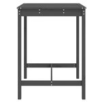 vidaXL Table de jardin gris 82 5x82 5x110 cm bois massif de pin