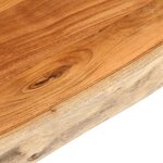 vidaXL Dessus de table 90x80x3 8 cm rectangulaire bois massif d'acacia