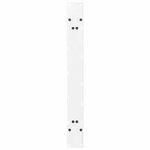 vidaXL Pieds de table à manger en forme de A 2 pièces Blanc 90 x (72-73) cm Acier