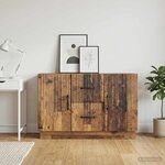 vidaXL Buffet Bois ancien 89 x 34 5 x 57 cm Bois d'ingénierie
