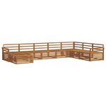 vidaXL Ensemble de canapés d'extérieur 8 pc Naturel