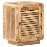 vidaXL Table de chevet 40x30x50 cm Bois de manguier brut