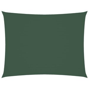 vidaXL Voile de parasol tissu oxford rectangulaire 5x7 m vert foncé