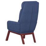 vidaXL Chaise de relaxation Bleu Tissu
