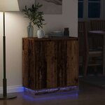 vidaXL Buffet LED Bois ancien 71 x 34 5 x 75 cm Bois d'ingénierie