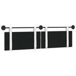 vidaXL Tête de lit suspendue Blanc Tissu