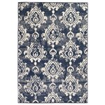 Vidaxl tapis moderne design de cachemire 120 x 170 cm beige / bleu