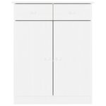 vidaXL Armoire à chaussures ALTA blanc 77x35x96 cm bois massif de pin