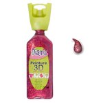 Peinture Diam's 3D 37 ml Pailleté Rouge