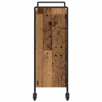vidaXL Chariot de cuisine Manuel Bois ancien 70 x 30 x 82 cm