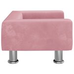 vidaXL Canapé pour enfants rose 50x40x26 5 cm velours