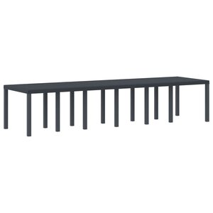 vidaXL Table de Jardin Anthracite 350 x 100 x 74 cm polyrotin
