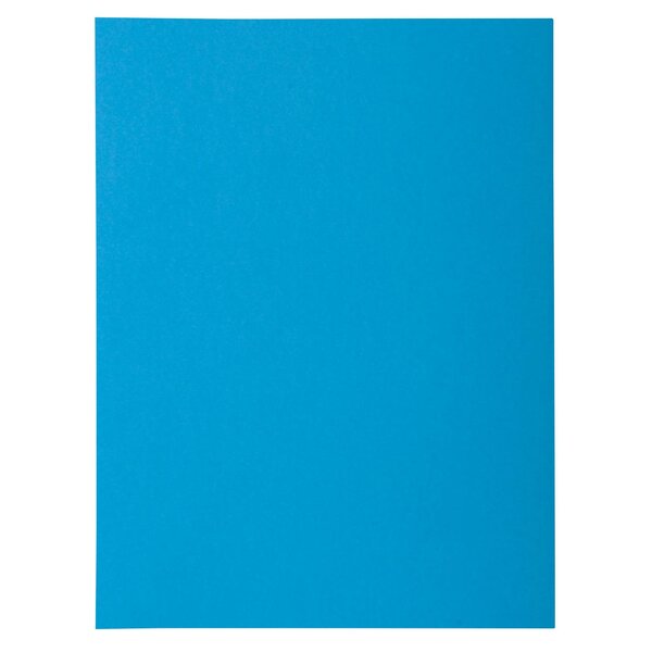 Paquet De 50 Chemises 1 Rabat Rock''s 210 - 24x32cm - Bleu - X 5 - Exacompta