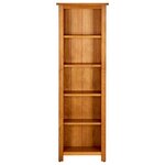 vidaXL Bibliothèque à 5 étagères 45x22x140 cm Bois de chêne massif