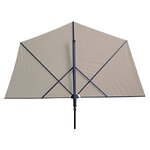 Madison Parasol de balcon Sun Wave 270 x 150 cm Écru PAC3P016