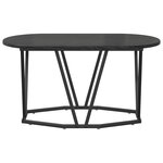 vidaXL Table basse Chêne noir 80 x 40 x 40.5 cm