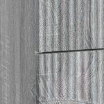 vidaXL Cabinet de chevet avec tiroir Sonoma gris 43 x 34 5 x 44 5 cm