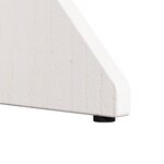 vidaXL Table basse 2 Pièces Blanc 46 x 46 x 47 cm Bois massif en pin