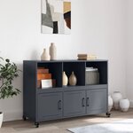 vidaXL Buffet anthracite 100 5x39x72 cm acier