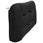 vidaXL Coussin de tête de lit Hvar noir 200 cm similicuir