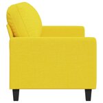 vidaXL Canapé à 3 places Jaune clair 180 cm Tissu