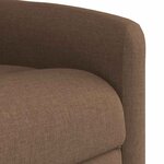 vidaXL Fauteuil de massage inclinable Marron Tissu