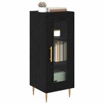 vidaXL Buffet Chêne noir 34 x 34 5 x 90 cm Bois d'ingénierie