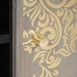 vidaXL Table basse Gris 80 x 50 x 40 cm Bois de mangue massif