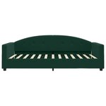 vidaXL Lit de jour avec matelas vert foncé 100x200 cm velours