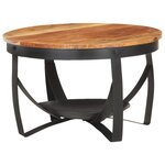 vidaXL Table basse Ø68x43 cm Bois d'acacia solide