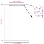 vidaXL Store de Fenêtre Géométrique Marron 120 x 160 cm Bambou