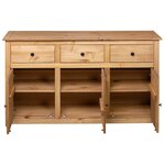 vidaXL Buffet 135x40x80 cm Pin solide Assortiment Panama