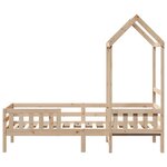 vidaXL Cadre de lit avec toit 100x200 cm bois de pin massif