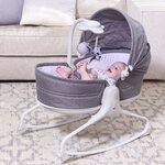 Tiny love transat pour bébé 3 en 1 cozy rocker napper gris