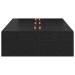 Cadre de lit de rangement vidaXL Chêne noir 90x190 cm