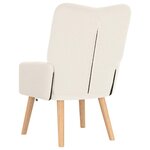 vidaXL fauteuil Crème 63 x 67 x 94 cm Tissu Sherpa