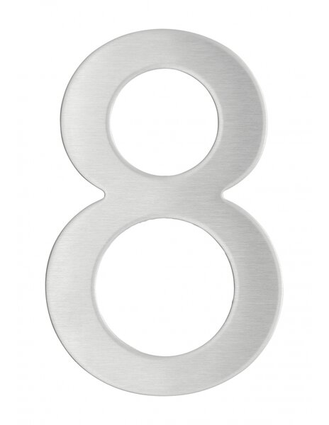 THIRARD - Chiffre 8 adhésif  inox  H.76mm - THIRARD