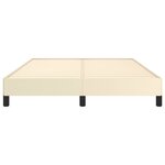 vidaXL Cadre de lit sans matelas crème 140x200 cm similicuir