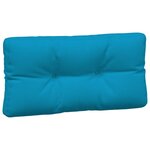 vidaXL Coussins de palette 5 Pièces bleu tissu