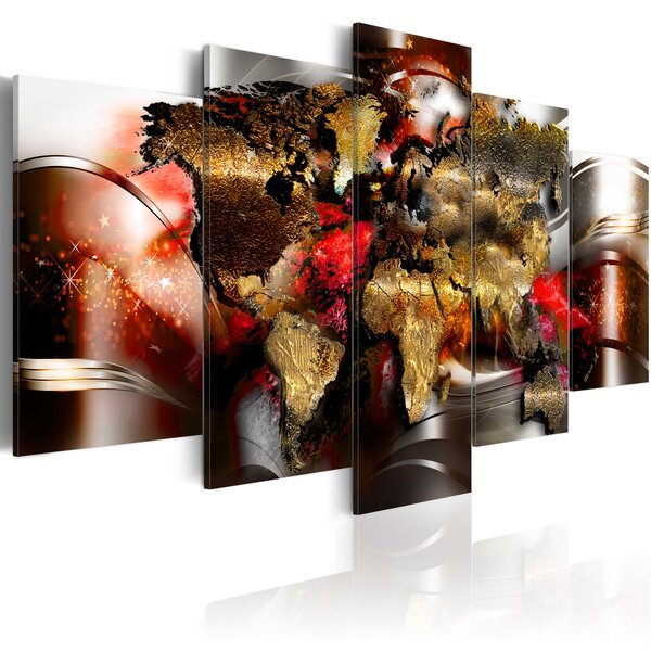 Tableau - ruby ribbon l x h en cm 100x50