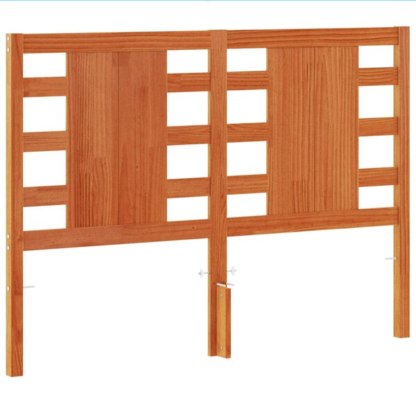 vidaXL Tête de lit cire marron 135 cm bois massif de pin