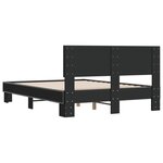 vidaXL Cadre de lit sans matelas noir 140x200 cm