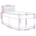 vidaXL Sommier à lattes de lit avec matelas Marron foncé 90x190 cm
