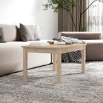 vidaXL Table basse 80x50x40 cm Bois massif de pin