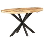 vidaXL Table à manger 140x80x75 cm Bois de manguier massif